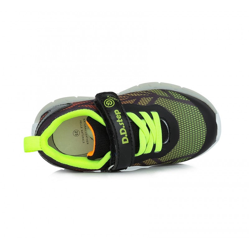 D.d.step LED juodi sportiniai batai 24-29 d. F061-391AM