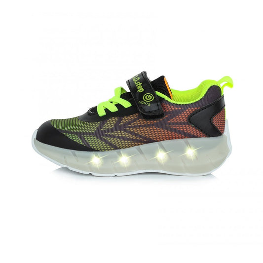 D.d.step LED juodi sportiniai batai 30-35 d. F061-391AL
