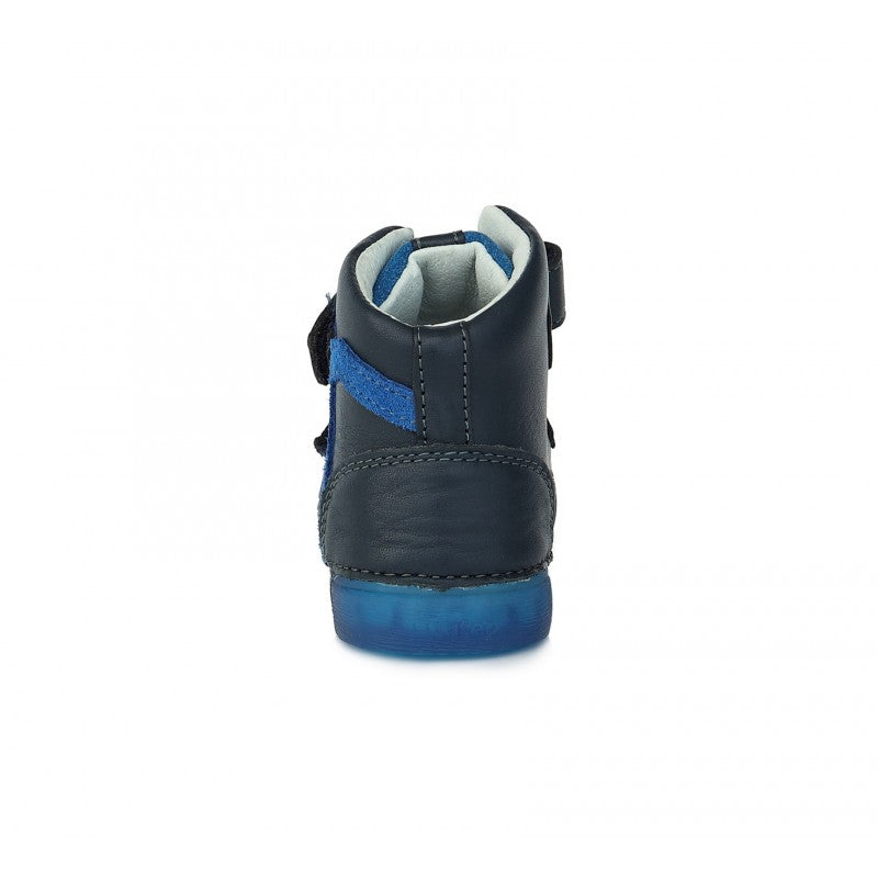 D.D.step tamsiai mėlyni LED batai 25-30 d. A068-398M