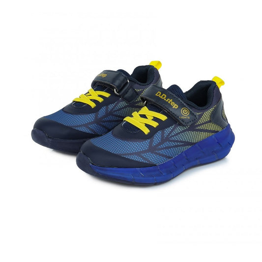 D.d.step LED tamsiai mėlyni sportiniai batai 24-29 d. F061-391M